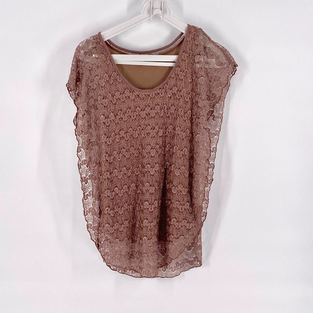 Lavish Lace Over Cami Top L